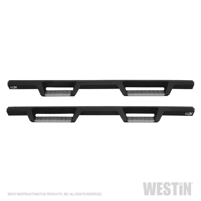 Westin 09-18 RAM 1500 Crew Cab HDX Stainless Drop Nerf Step Bars - Tex. Blk Westin