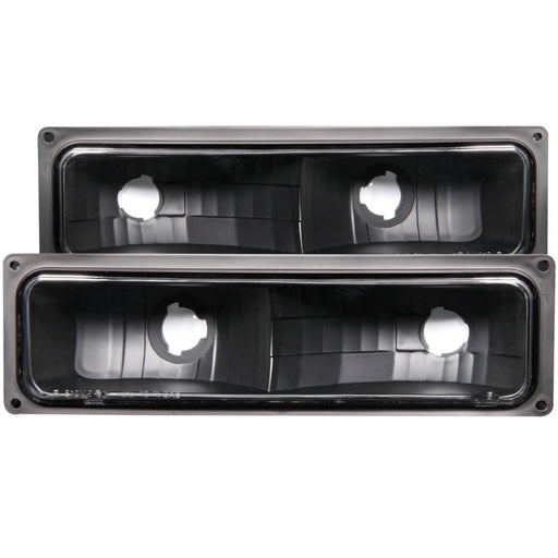 ANZO 1988-1998 Chevrolet C1500 Euro Parking Lights Black ANZO