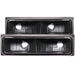 ANZO 1988-1998 Chevrolet C1500 Euro Parking Lights Black ANZO