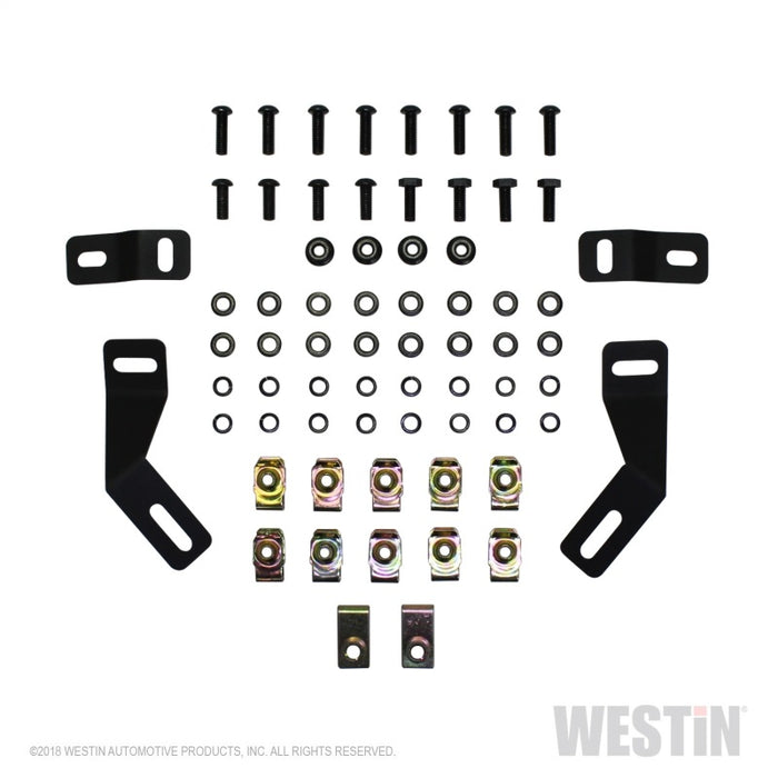 Westin 07-18 Jeep Wrangler JK Inner Fenders - Rear - Textured Black Westin