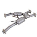 BBK 79-93 Mustang 5.0 Short Mid X Pipe w Catalytic Converters 2-1/2 For Automatic Long Tube Headers BBK