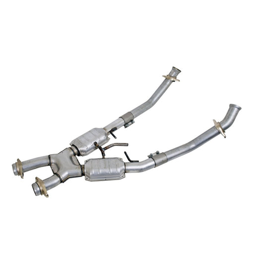 BBK 94-95 Mustang 5.0 High Flow X Pipe With Catalytic Converters - 2-1/2 BBK