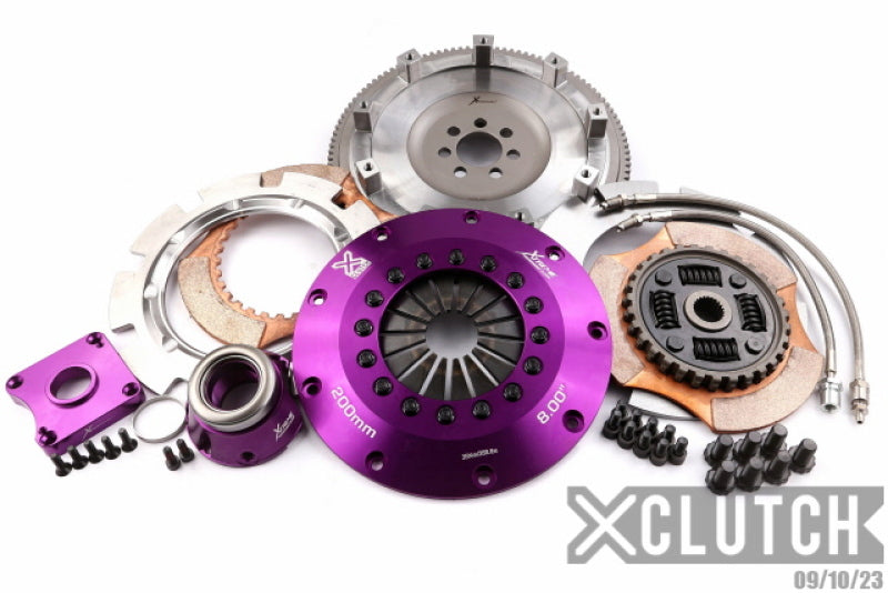 XClutch 07-17 Mitsubishi Lancer EVO X 2.0L 8in Twin Sprung Ceramic Clutch Kit XCLUTCH