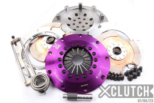 XClutch 1997 Mitsubishi Lancer EVO IV 2.0L 8in Twin Solid Ceramic Clutch Kit XCLUTCH