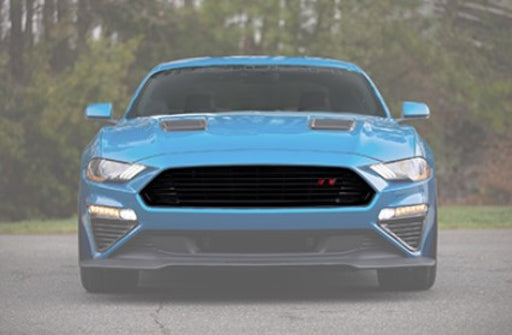 Roush 2018+ Ford Mustang Black Upper Grille Kit Roush