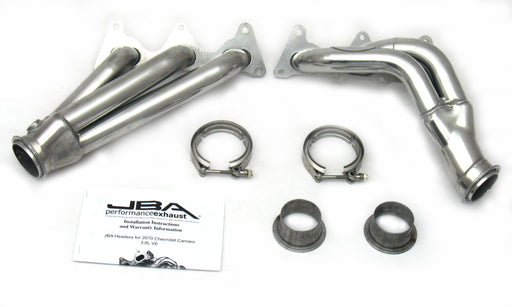 JBA 10-11 Camaro 3.6L V6 1-5/8in Primary Silver Ctd Cat4Ward Header JBA