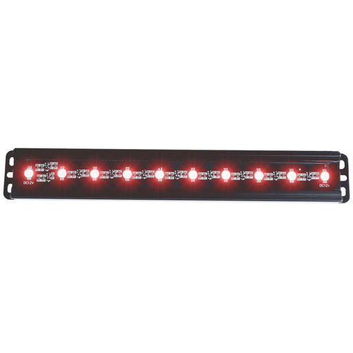 ANZO Universal 12in Slimline LED Light Bar (Red) ANZO