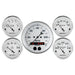 Auto Meter Speedometer 3-3/8in and 2-1/16in 5 Piece Old Tyme White Gauge Kit AutoMeter