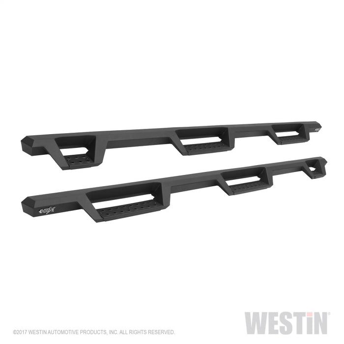 Westin/HDX 09-18 Dodge/Ram 1500 Crew Cab (5.5ft Bed) Drop Wheel to Wheel Nerf Step Bars - Txt Black Westin
