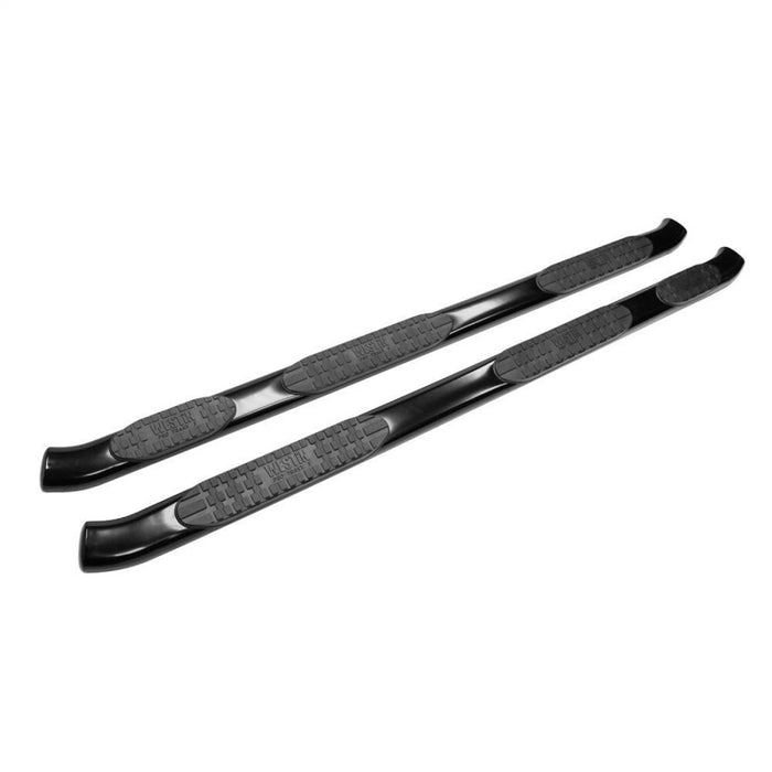 Westin 07-13 Chevy Silv 1500 Extnd Cab (6.5ft) PRO TRAXX 5 WTW Oval Nerf Step Bars - Blk Westin