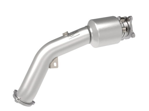 aFe 09-16 Audi A4/A5 (B8) L4-2.0L (t) Twisted Steel 3in. Downpipe - 304 Stainless w/ Cat aFe