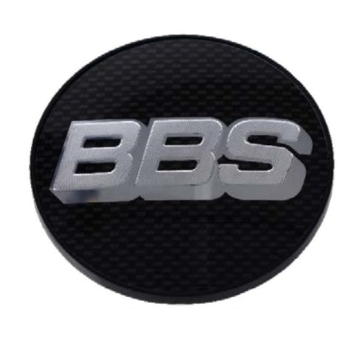 BBS Center Cap 70.6mm Carbon/Silver (5-tab) BBS