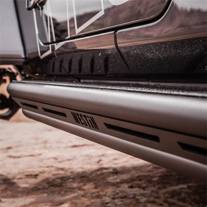Westin/Snyper 2018+ Jeep Wrangler JL Unlimited 4DR Triple Tube Rock Rail Steps - Textured Black Westin