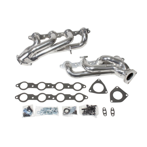 BBK 99-04 GM Truck SUV 4.8 5.3 Shorty Tuned Length Exhaust Headers - 1-3/4 Silver Ceramic BBK