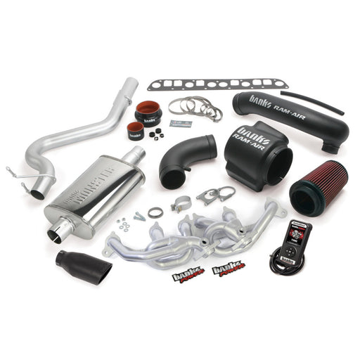 Banks Power 04-06 Jeep 4.0L Wrangler PowerPack System - SS Single Exhaust w/ Black Tip Banks Power