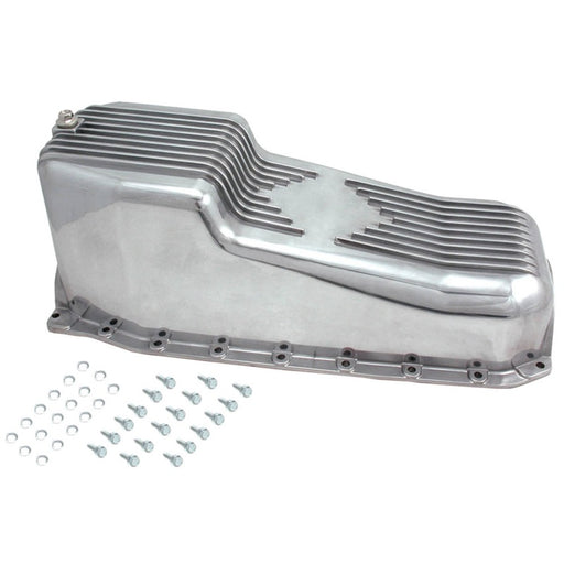 Spectre 1986-Up SB Chevy Oil Pan Kit - Polished Aluminum Spectre