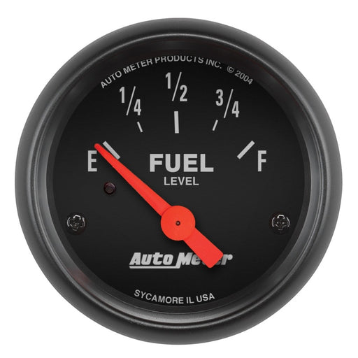 Autometer Z Series 52mm 0 Empty / 30 Full Fuel Level Gauge AutoMeter