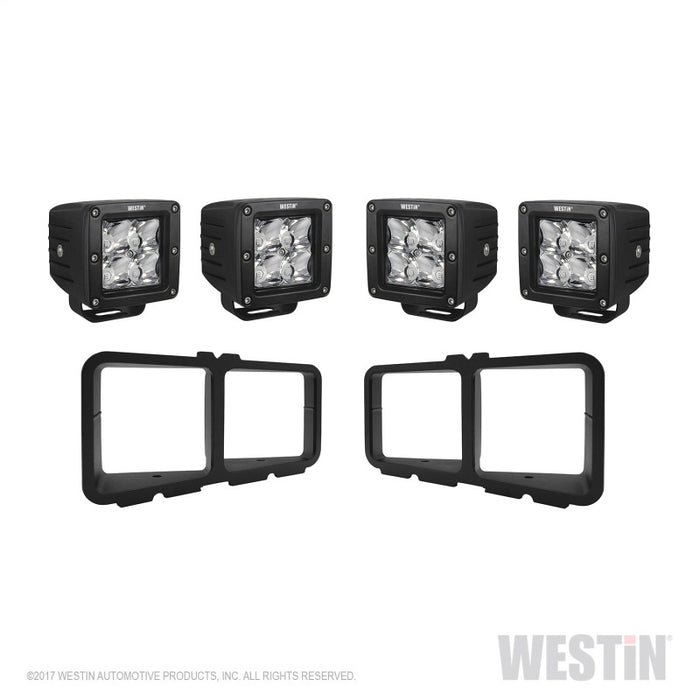 Westin Universal Light Kit for Outlaw Front Bumpers - Textured Black Westin