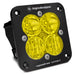 Baja Designs Squadron Sport Driving/Combo Pattern Flush Mount Black LED Light Pod - Amber Baja Designs