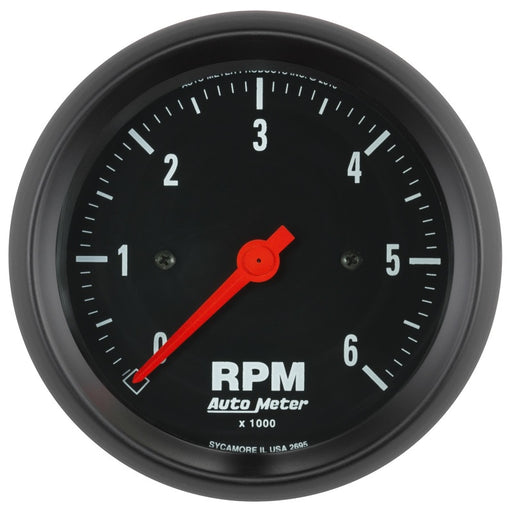 Autometer Z-Series 3-3/8in. 0-6K RPM In-Dash Tachometer Gauge AutoMeter