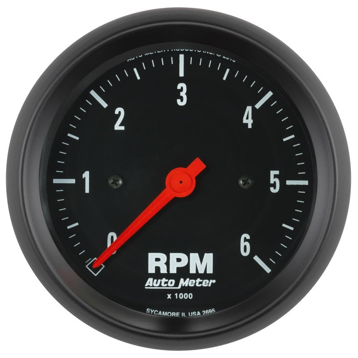 Autometer Z-Series 3-3/8in. 0-6K RPM In-Dash Tachometer Gauge AutoMeter