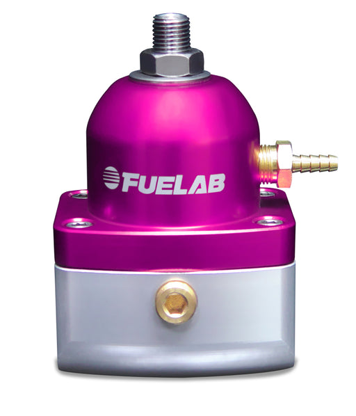 Fuelab 515 Carb Adjustable FPR 4-12 PSI (2) -10AN In (1) -6AN Return - Purple Fuelab