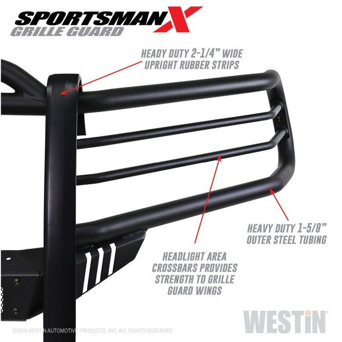 Westin 14-21 Toyota 4Runner (Excl. Limited) Sportsman X Grille Guard - Textured Black Westin