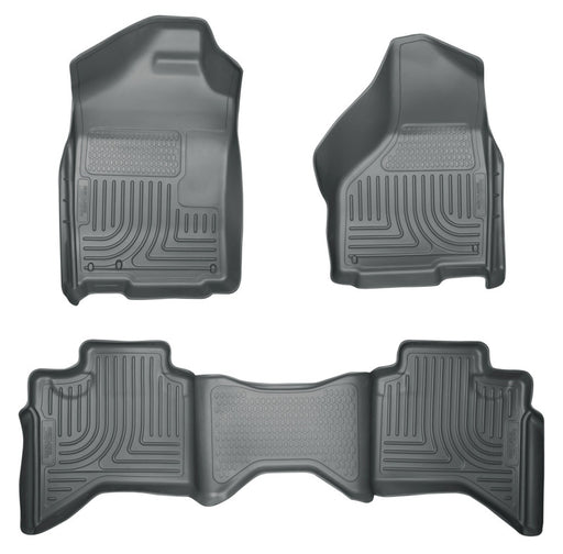 Husky Liners 03-08 Dodge Ram 1500/2500/3500 Quad Cab WeatherBeater Combo Gray Floor Liners Husky Liners