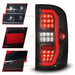 ANZO 14-18 GMC Sierra 1500 Full LED Taillights Black Housing Smoke Lens (w/C Light Bars) ANZO