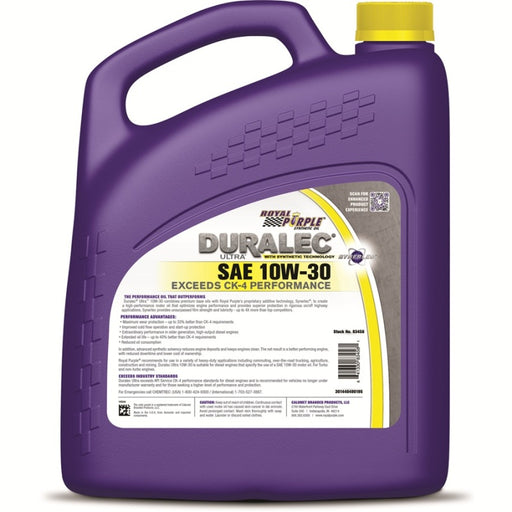 Royal Purple Duralec Ultra Diesel 10W-30 CK-4 Motor Oil - 1 Gallon Royal Purple