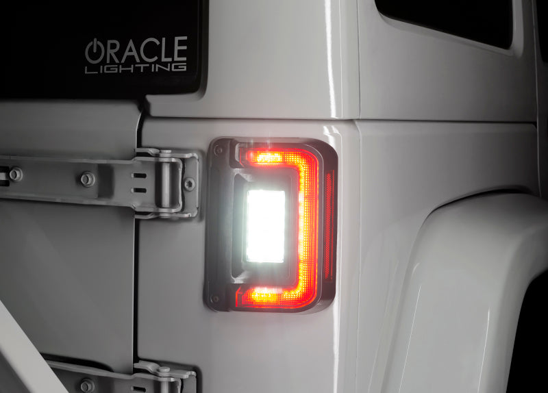 Oracle 07-17 Jeep Wrangler JK Flush Mount LED Tail Lights - Tinted SEE WARRANTY ORACLE Lighting
