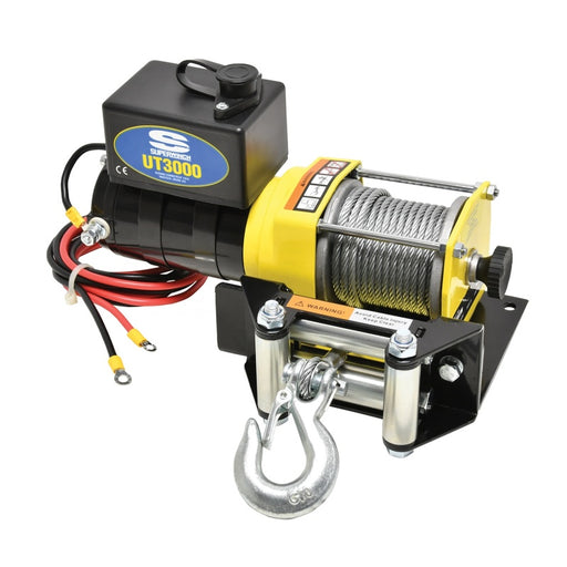 Superwinch 3000 LBS 12V DC 3/16in x 40ft Steel Rope UT3000 Winch Superwinch