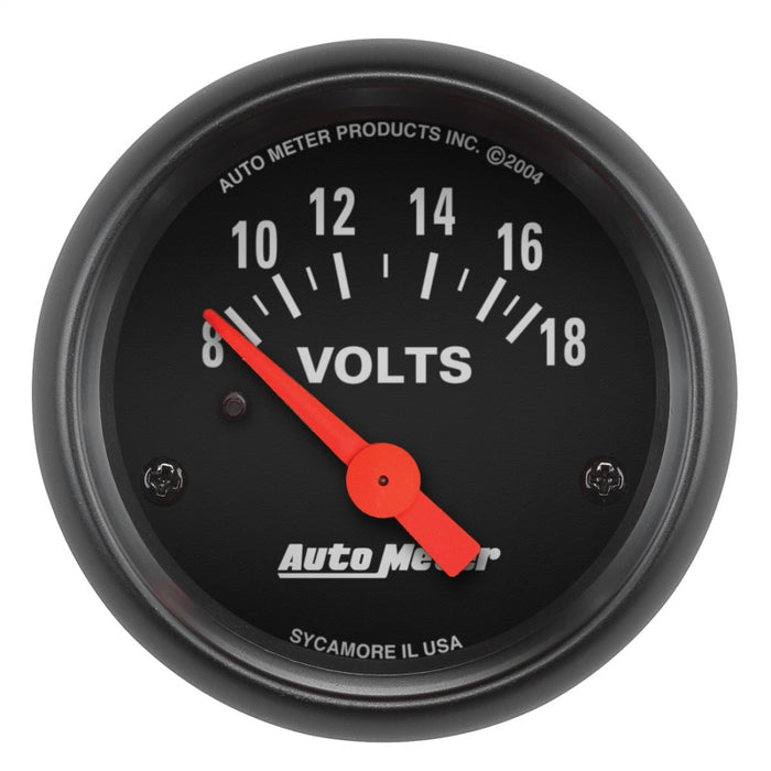 Autometer Z-Series 52mm 8-18 Volts Volmeter Gauge AutoMeter