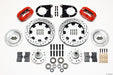 Wilwood Forged Dynalite Front Kit 12.19in Drilled Red 37-48 Ford Psgr. Car Spindle