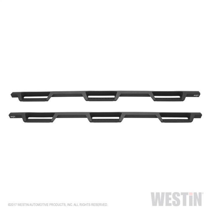 Westin/HDX 07-19 Chevy Silv 2500/3500 Crew (8ft) (Excl Dually) Drop WTW Nerf Step Bars - Blk Westin