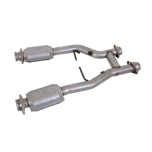 BBK 96-04 Mustang 4.6 GT / Cobra Short Mid H Pipe w Catalytic Converters 2-1/2 For Long Tube Headers BBK