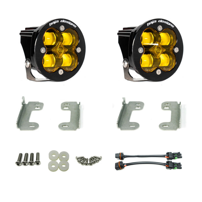 Baja Designs 18-20 Jeep JL Fog Pocket Kit For Wrangler JL Sahara Squadron Amber Lens SAE FPK Baja Designs