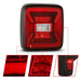 ANZO 18-19 Jeep Wrangler JL LED Taillights Black ANZO