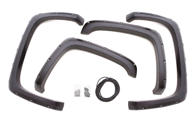 Lund 16-17 Toyota Tacoma RX-Rivet Style Textured Elite Series Fender Flares - Black (4 Pc.) LUND