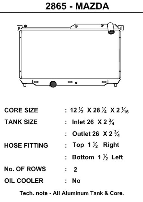 CSF 92-97 Mazda RX-7 Radiator CSF