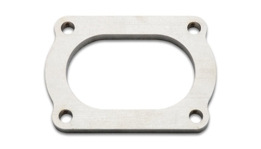 Vibrant T304 SS 4 Bolt Flange for 3in O.D. Oval tubing Vibrant