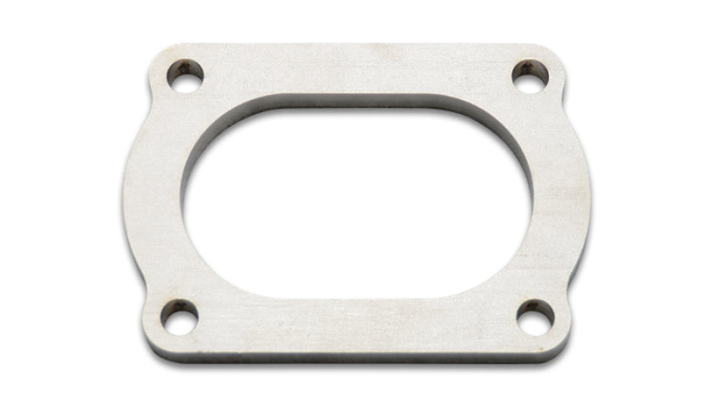 Vibrant T304 SS 4 Bolt Flange for 3in O.D. Oval tubing Vibrant