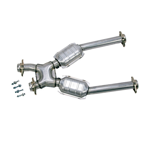 BBK 96-04 Mustang 4.6 GT / Cobra Short Mid X Pipe w Catalytic Converters 2-1/2 For Long Tube Headers BBK