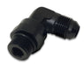 Vibrant -10AN Male Flare to Male -8 ORB Swivel 90 Degree Adapter - Anodized Black Vibrant