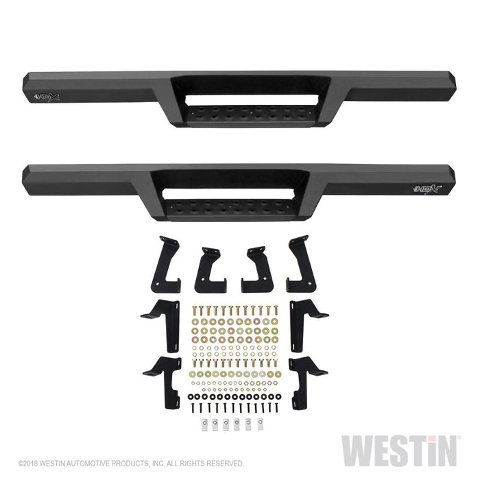 Westin/HDX 07-17 Jeep Wrangler 2Dr Drop Nerf Step Bars - Textured Black Westin