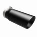 MagnaFlow Tip Stainless Black Coated Single Double Round Single Outlet 5in Dia 4in Inlet 13in L Magnaflow