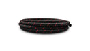 Vibrant -12 AN Two-Tone Black/Red Nylon Braided Flex Hose (10 foot roll) Vibrant