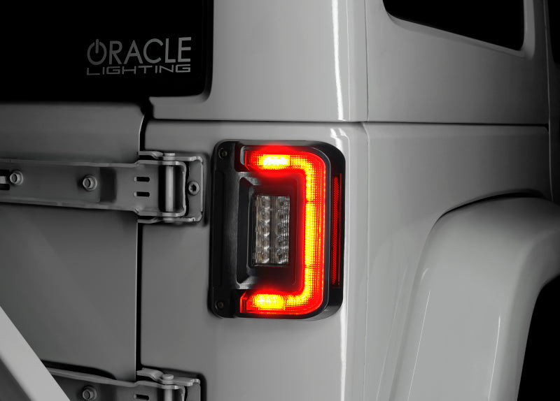 Oracle 07-17 Jeep Wrangler JK Flush Mount LED Tail Lights - Tinted SEE WARRANTY ORACLE Lighting