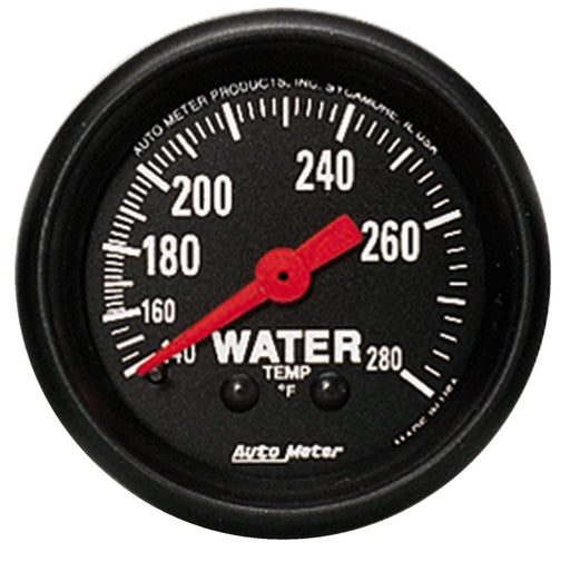 Autometer Z Series 2 1/6inch 140-280 Degree F Mechanical Water Temperature Gauge AutoMeter