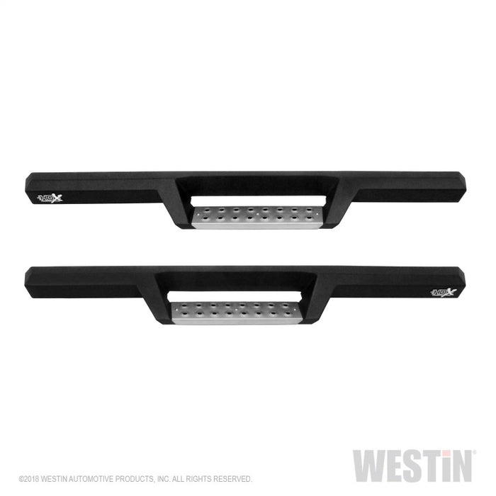 Westin 07-18 Jeep Wrangler JK 2dr. HDX Stainless Drop Nerf Step Bars - Tex. Blk Westin